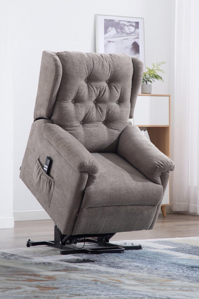 Barnsley Fabric Electric Dual Motor Rise Recliner Mobility Armchair