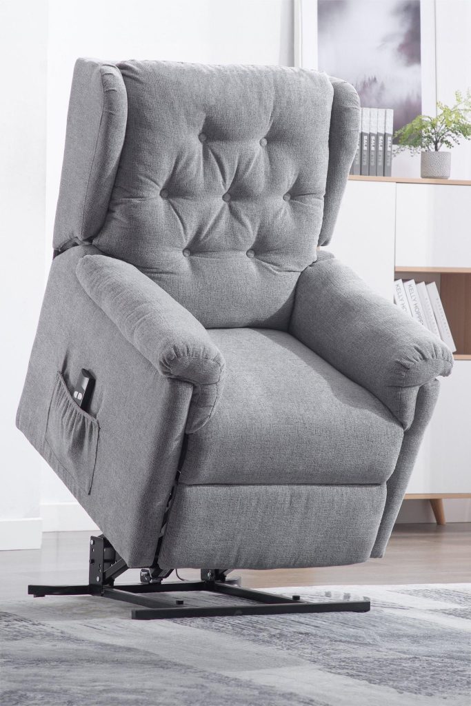 Barnsley Fabric Electric Single Motor Rise Recliner Mobility Armchair