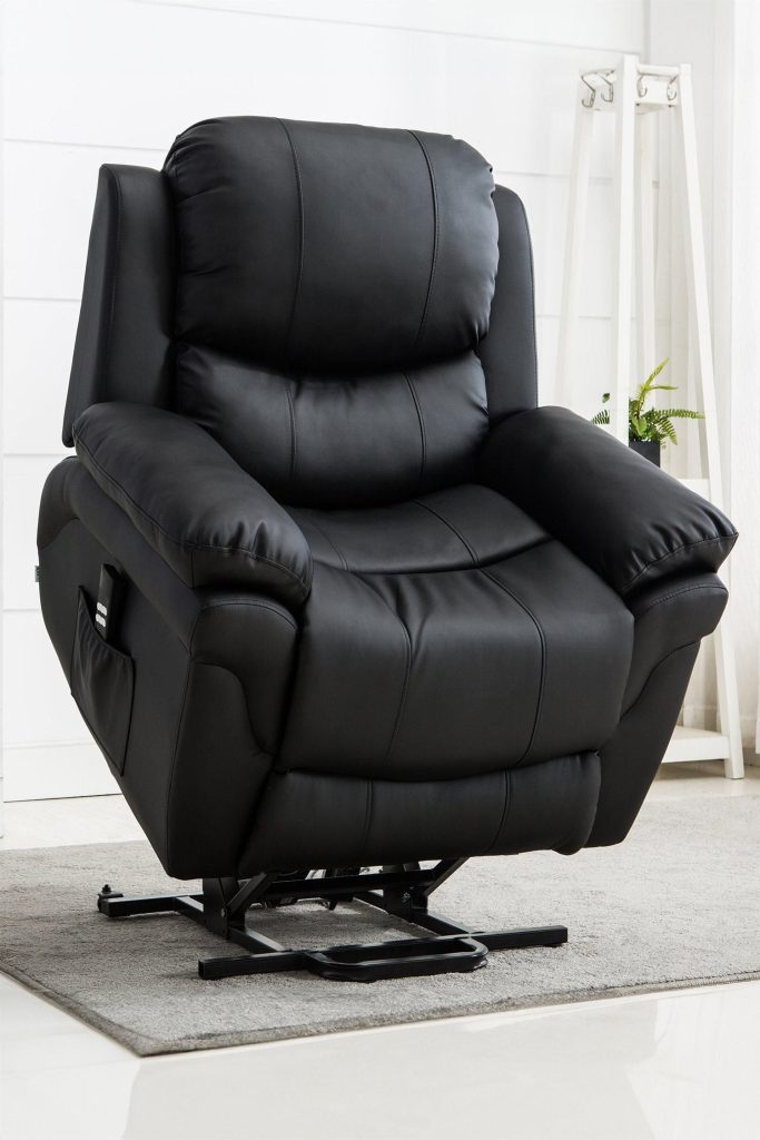 Madison Dual Motor Electric Rise Recliner Bonded Leather Lift Chair