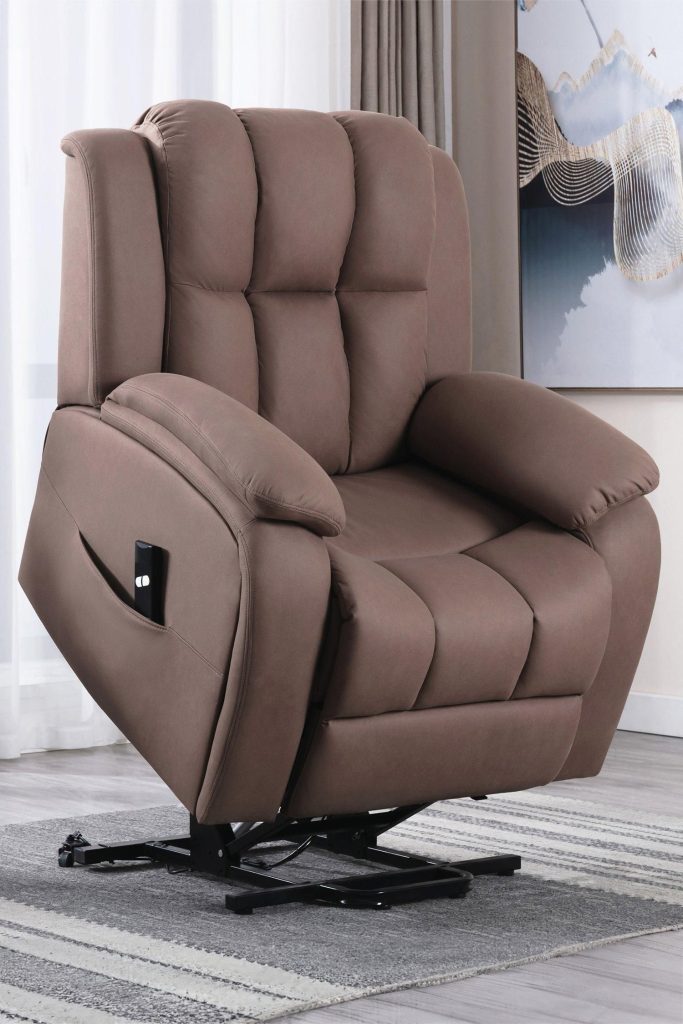 Brookline Electric Technology Fabric Single Motor Rise Recliner Chair