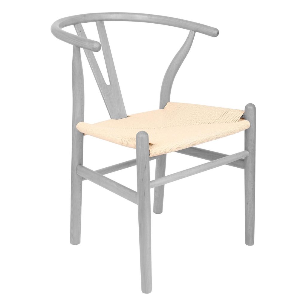 Beech Wood Wishbone Dining Chair - Solid Wood Wish Bone Wood Chairs