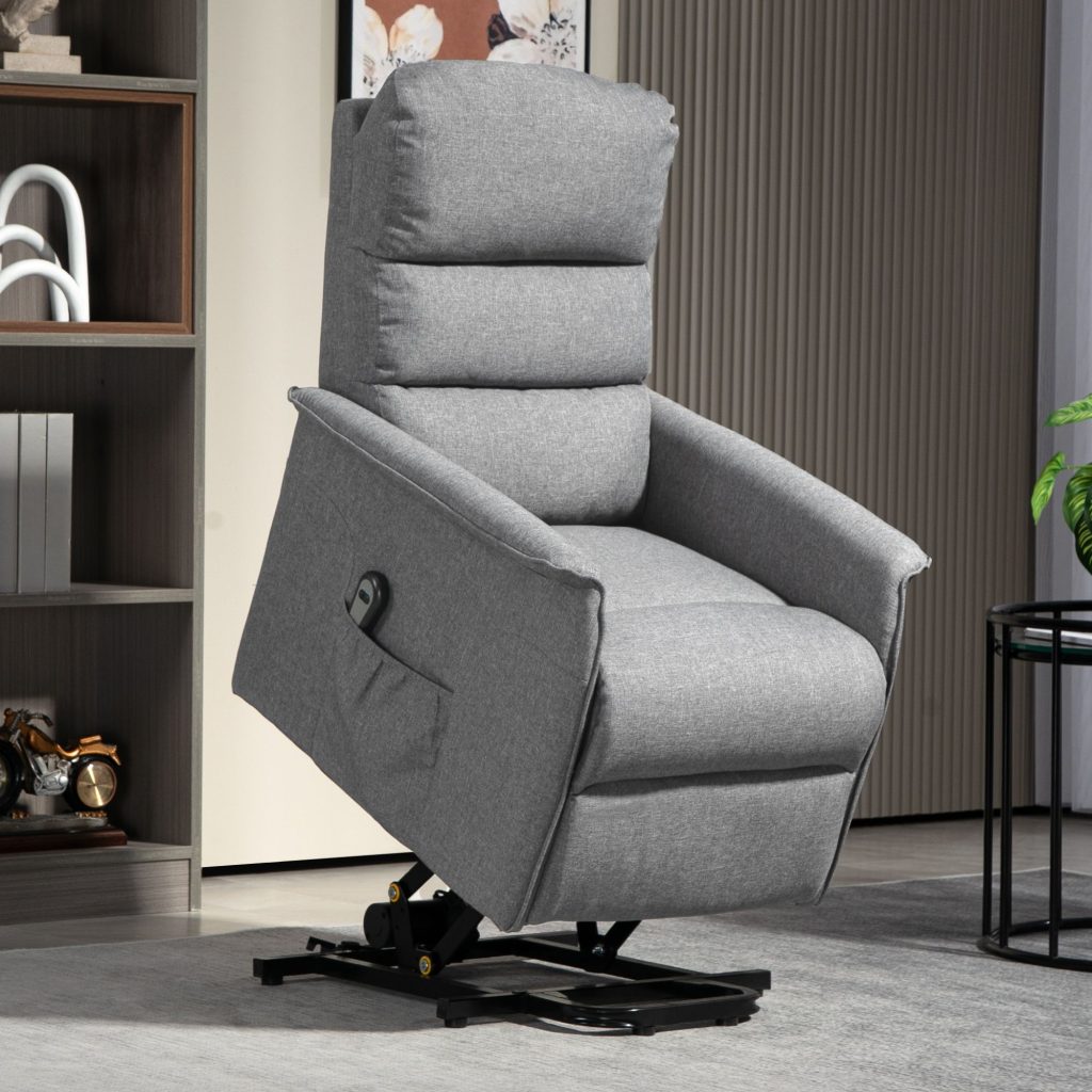 Electric Power Lift Recliner Chair for Elderly with Footrest Pockets
