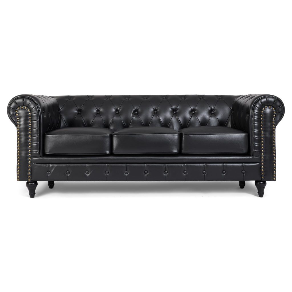 Chesterfield Bonded Leather Armchair