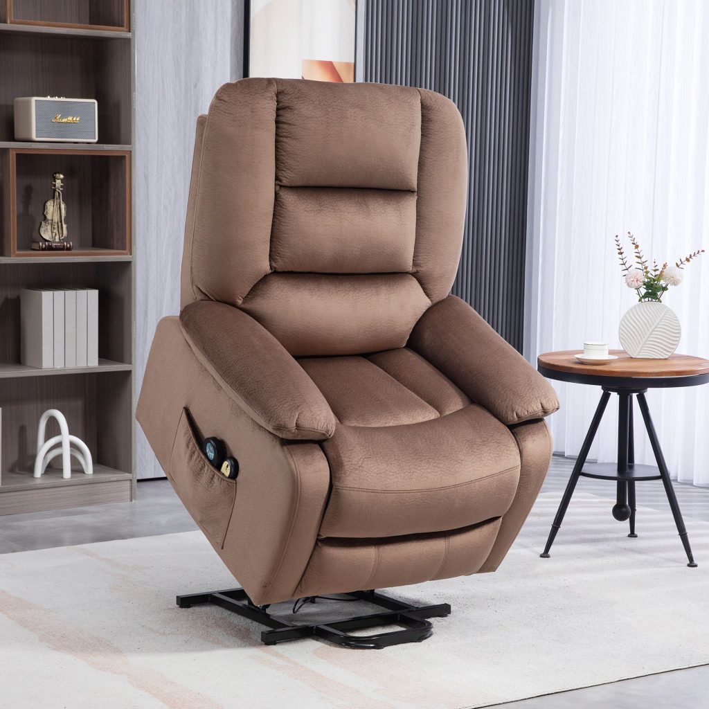 Riser and Recliner Chair with Vibration Massage and Heat for the Elderly