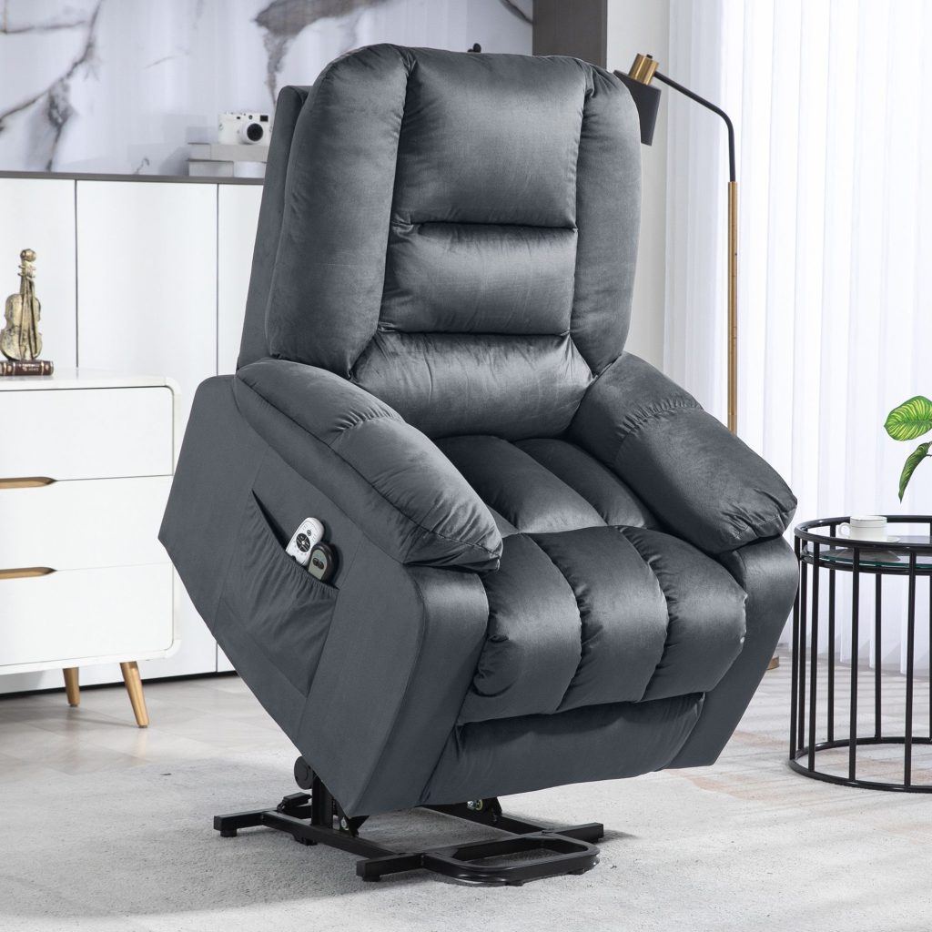 Riser and Recliner Chair with Vibration Massage, Heat, Easy to Assemble