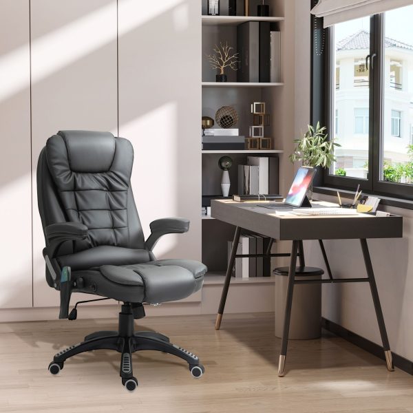 Executive Office Chair with Massage and Heat PU Leather Reclining Chair | Bed Sava