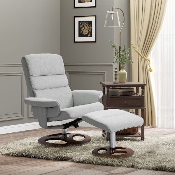 Recliner Chair Ottoman Set 360 degree Swivel Sofa Thick Padding | Bed Sava