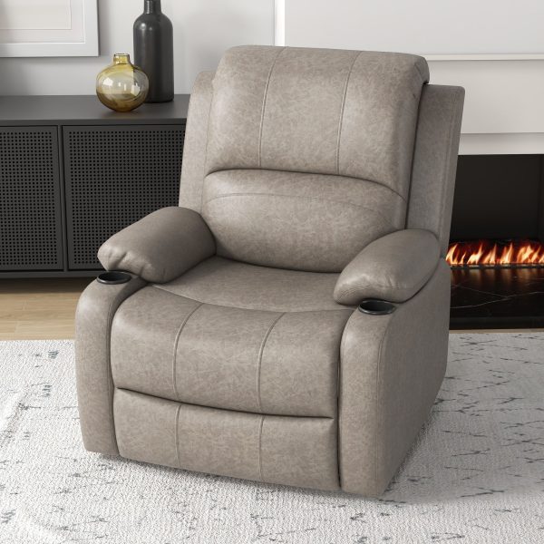 Recliner Chairs for Living Room Microfibre Cloth Reclining Armchair | Bed Sava