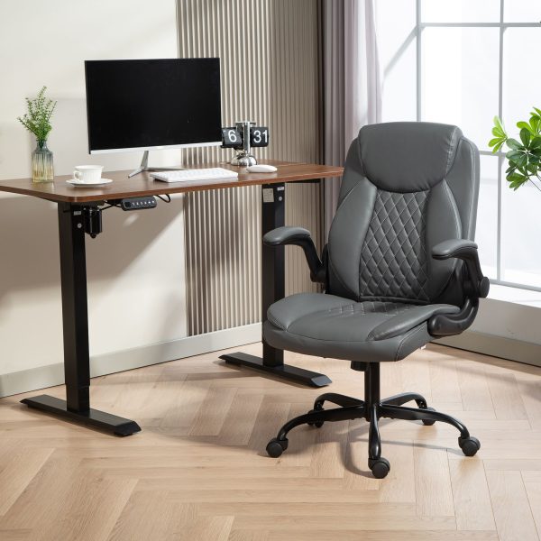 Executive Office Chair with Flip Up Armrests Height Adjustable | Bed Sava