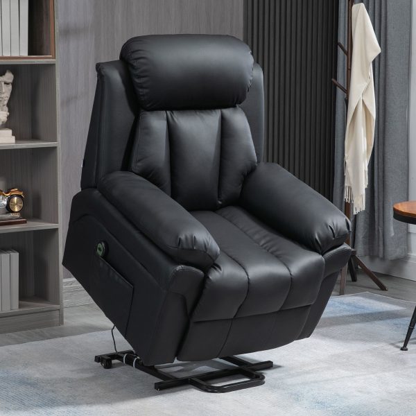 PU Leather Lift Stand Assistance Recliner Extra Padded Electric Power | Bed Sava