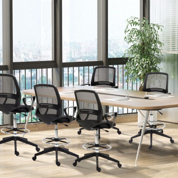 Draughtsman Chair Tall Office Chair with Adjustable Height | Bed Sava