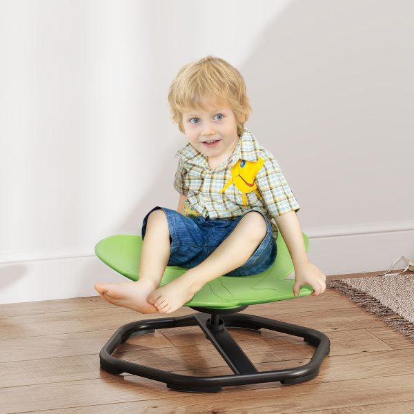 Butterfly Shaped Kids Swivel Chair Sensory Spinning Chair Green | Bed Sava