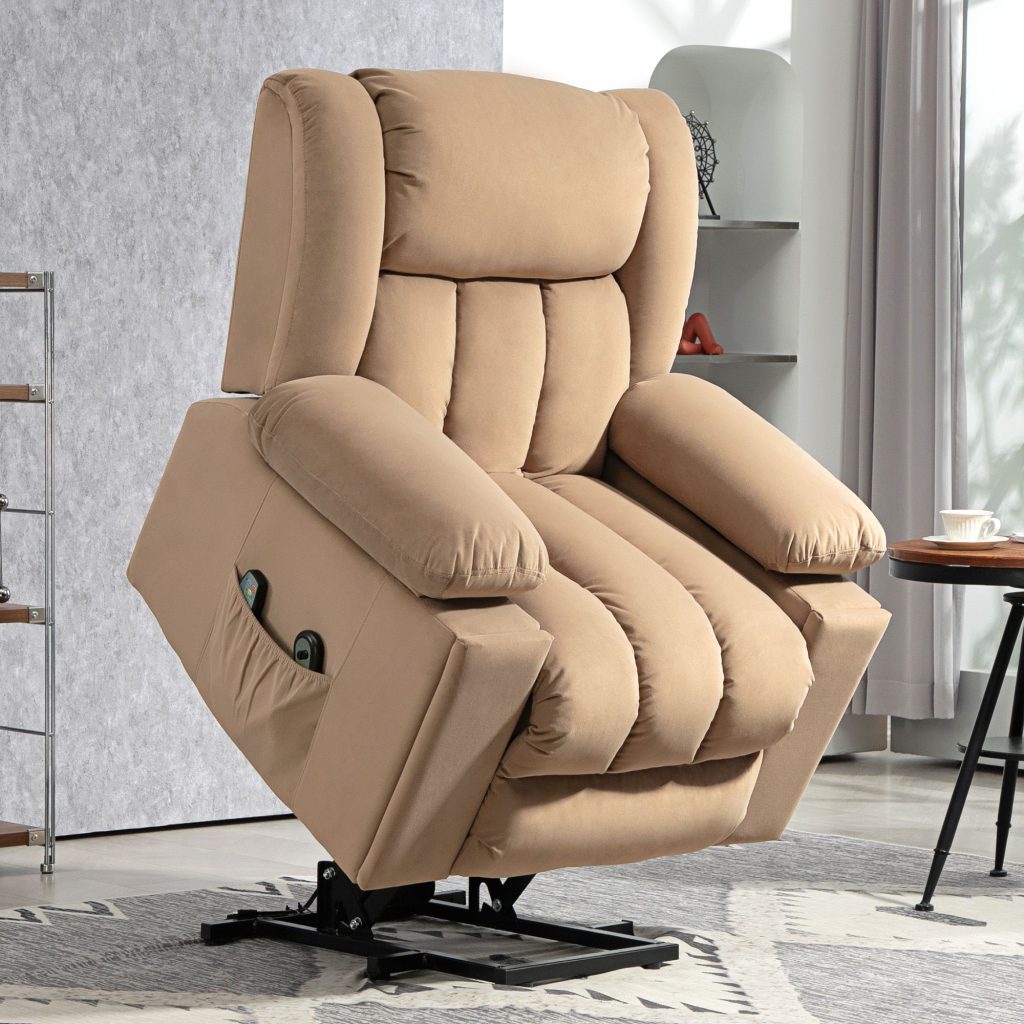 Electric Lift Recliner Chair with Vibration Massage, Heat, USB