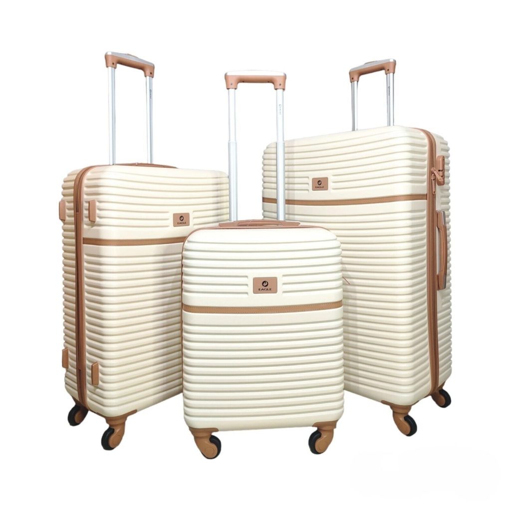 Hardshell Cabin Suitcase Robust 4 Wheel ABS Luggage Travel Bag
