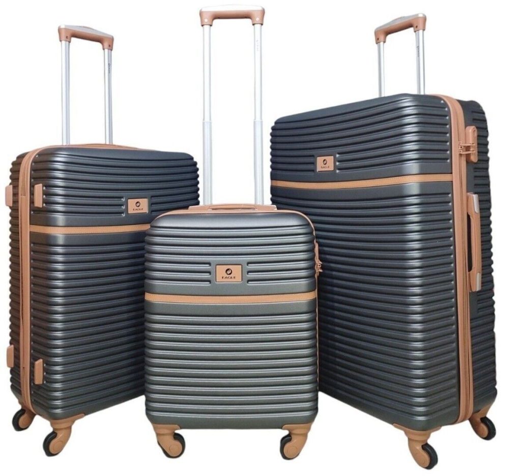 Hardshell Suitcase Robust 4 Wheel ABS Travel Luggage Bag