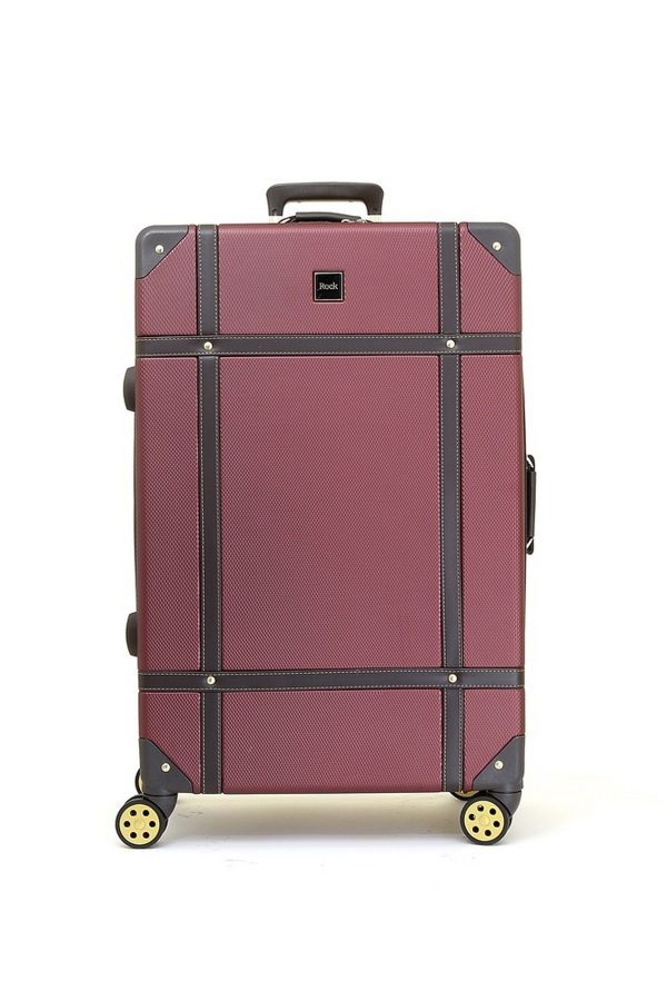 Vintage  Suitcase Hard Shell 4 Spinner Wheels Travel Bag | Bed Sava