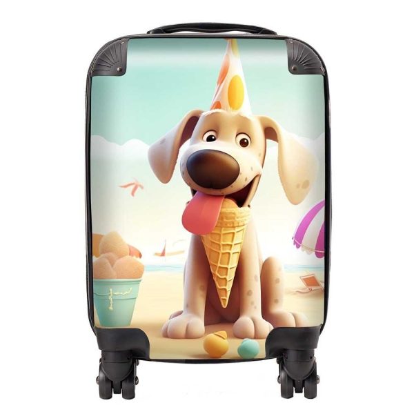 Dog On A Beach Holiday Suitcase | Bed Sava