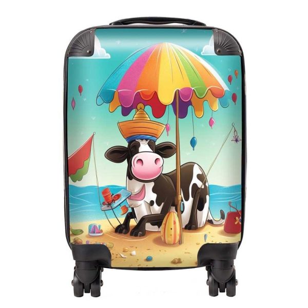 Cow On A Beach Holiday Suitcase | Bed Sava