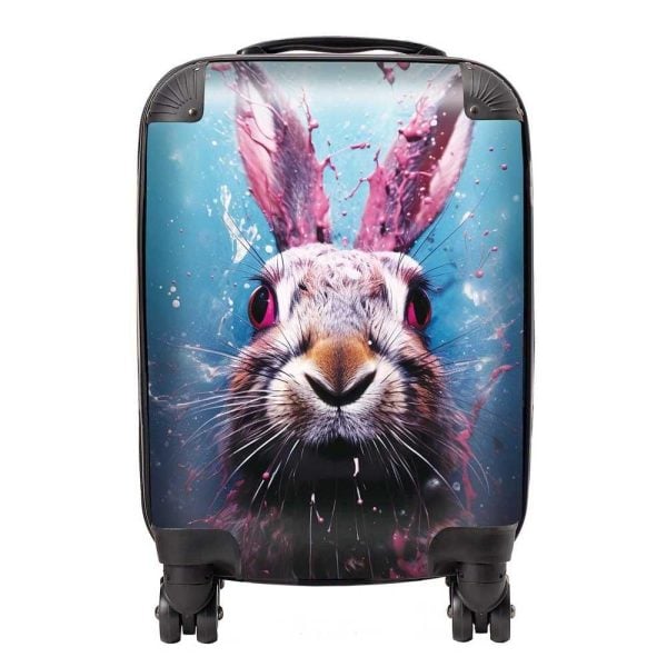 Rabbit Face Splashart Suitcase | Bed Sava