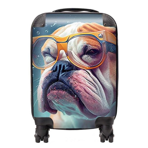 Bulldog Splashart Suitcase | Bed Sava