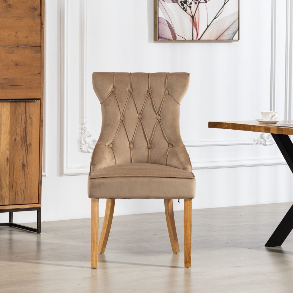 Martina Velvet Fabric Dining Chairs - Set of 2