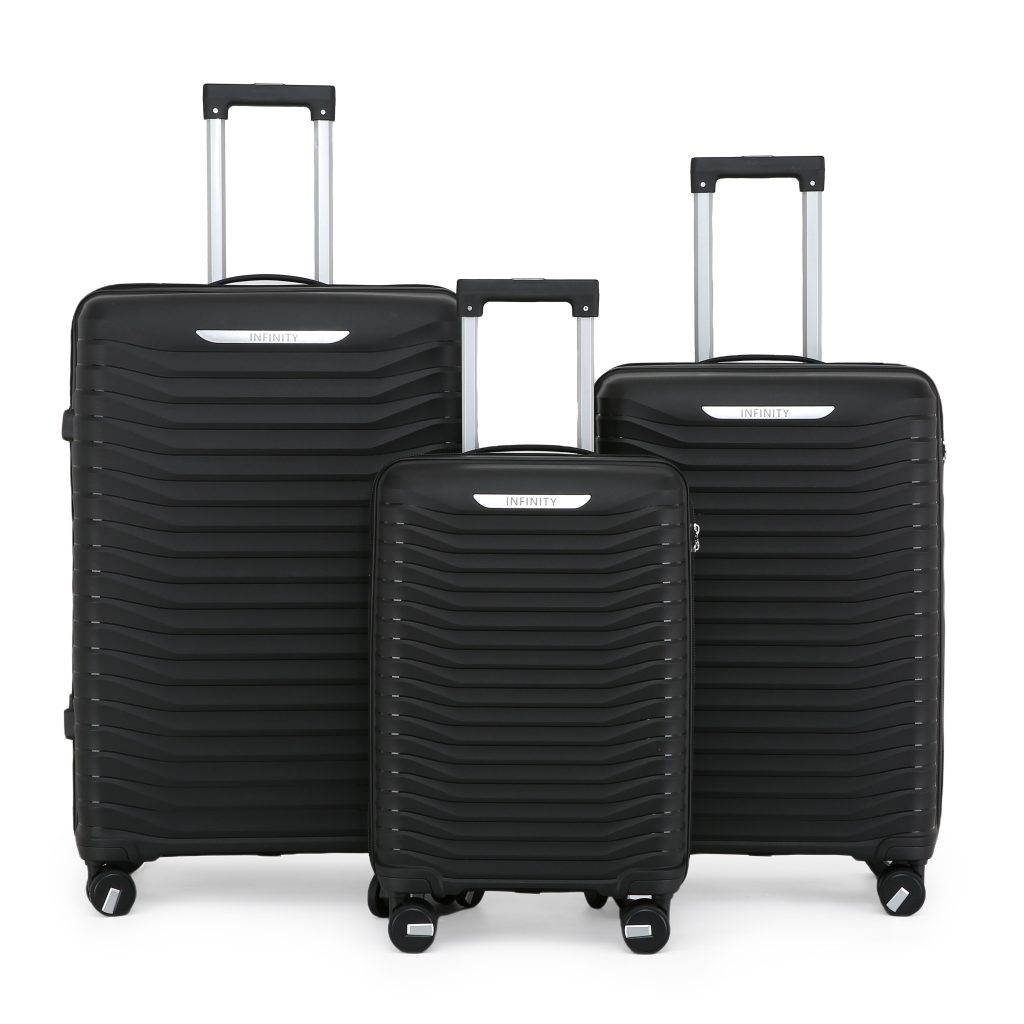 Hard Shell Classic Suitcase 8 Wheel Cabin TSA Luggage Case Holiday Travel
