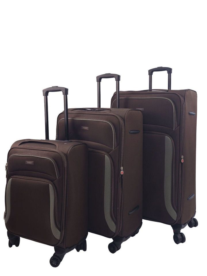 Soft 8 Wheel Luggage Light Travel Suitcases