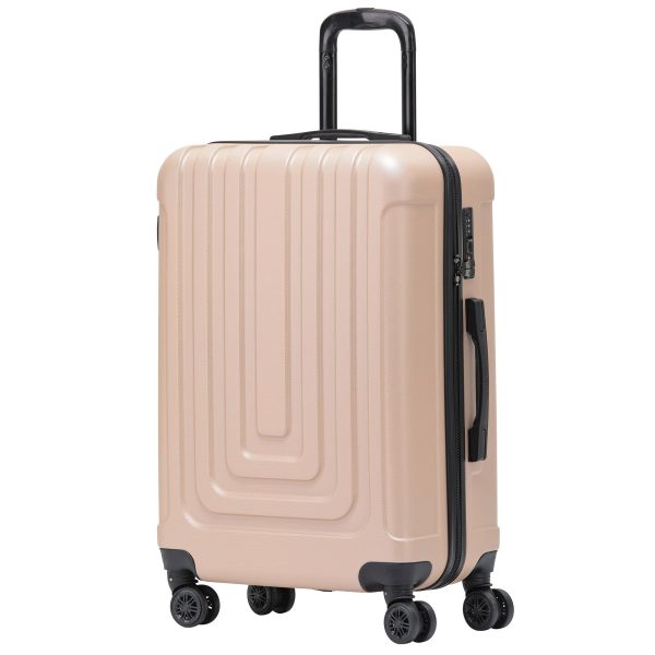 Medium 26 Hard Shell Check in Suitcase 8 Spinner Wheels Hold Luggage | Bed Sava