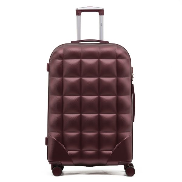 Large 29 Check in Hard Case Bubble Design Suitcase  8 Spinner Wheels | Bed Sava