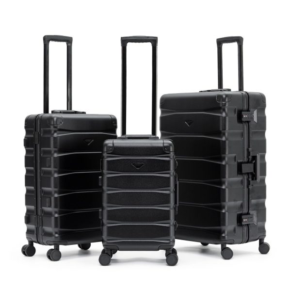 27 Medium Check in Suitcase  Aluminium Frame ABS Body Hold Luggage | Bed Sava