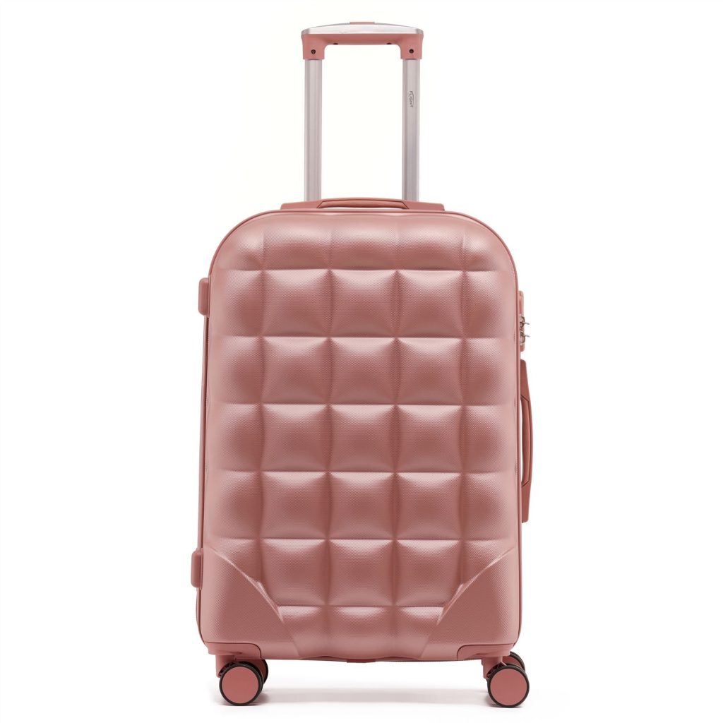Medium 25" Hard Shell Bubble Design Check-in Suitcase Hold Luggage