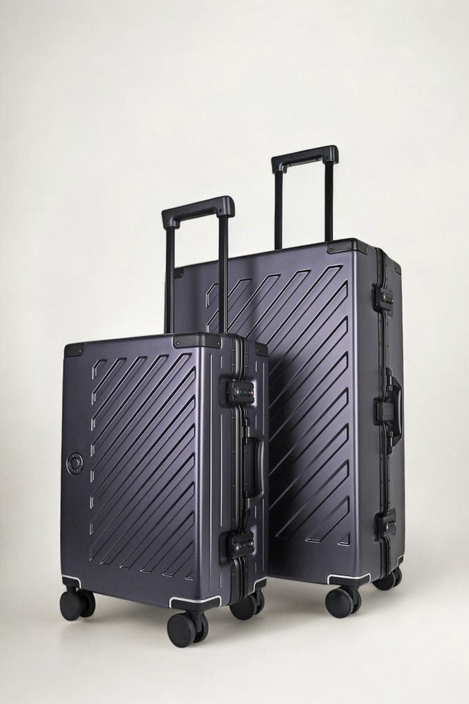 Zipperless Suitcase Set PC Hard Shell Carry On  Check In TSA Lock | Bed Sava