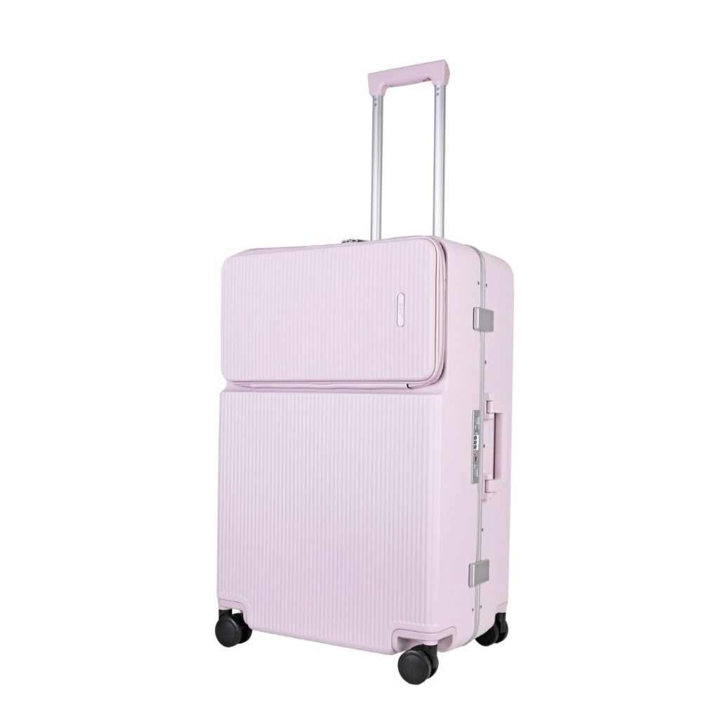 Large Suitcase 26' Inch Hard Shell Checked Luggage - Lightweight, Durable with Built-in Cupholder, TSA Lock,  Dual Spinner Wheels