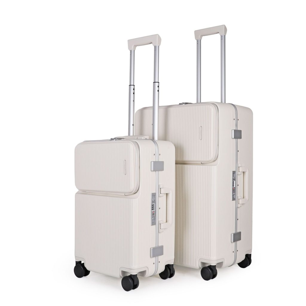 2 Piece Hard Shell Luggage Suitcase Set - 26' inch large Suitcase + 20' inch Carry-On Suitcase