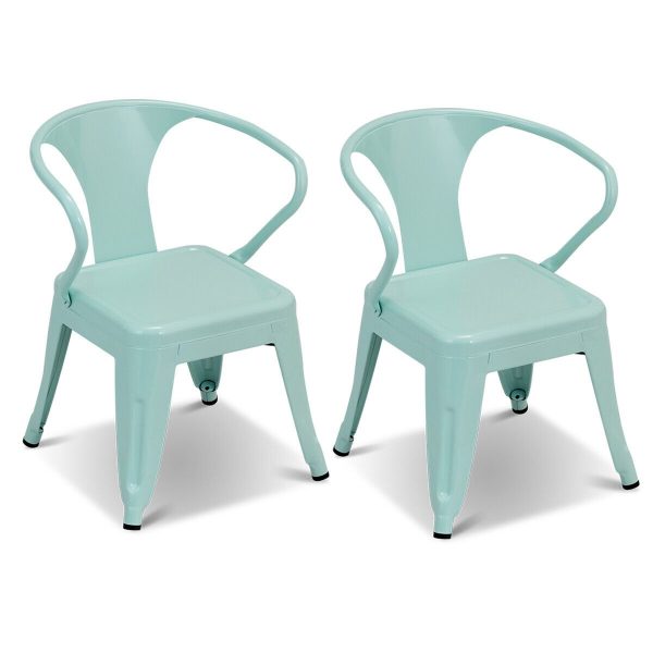 2PCS Tolix Chair Children Stackable Chairs | Bed Sava