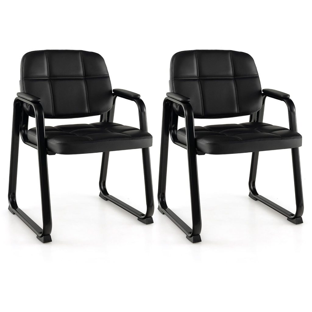 2 Pcs Waiting Room Chairs Meeting Room Chairs Reception Guest Chairs | Bed Sava