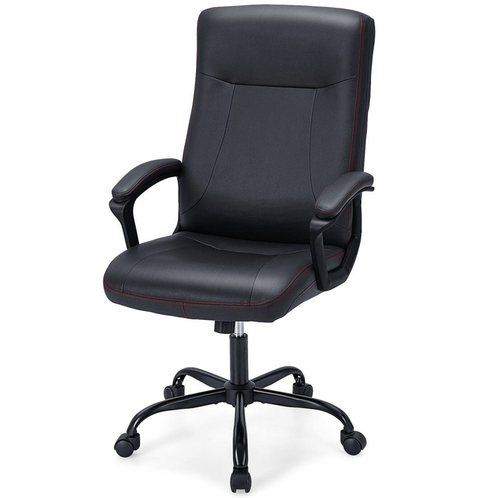 Upholstered Executive Office Chair Ergonomic Computer Desk Chair Swivel Task Chair