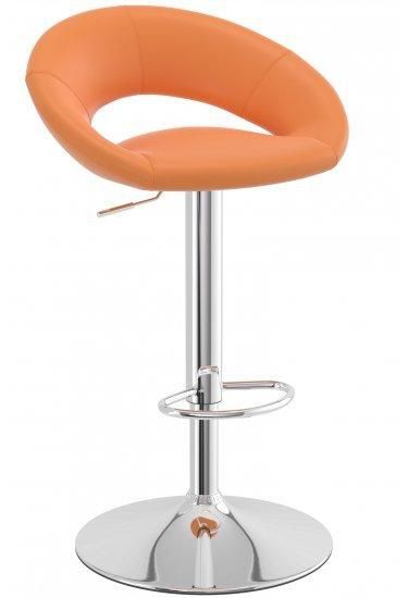 Envy Orange Breakfast Bar Stool Curvy Height Adjustable | Bed Sava