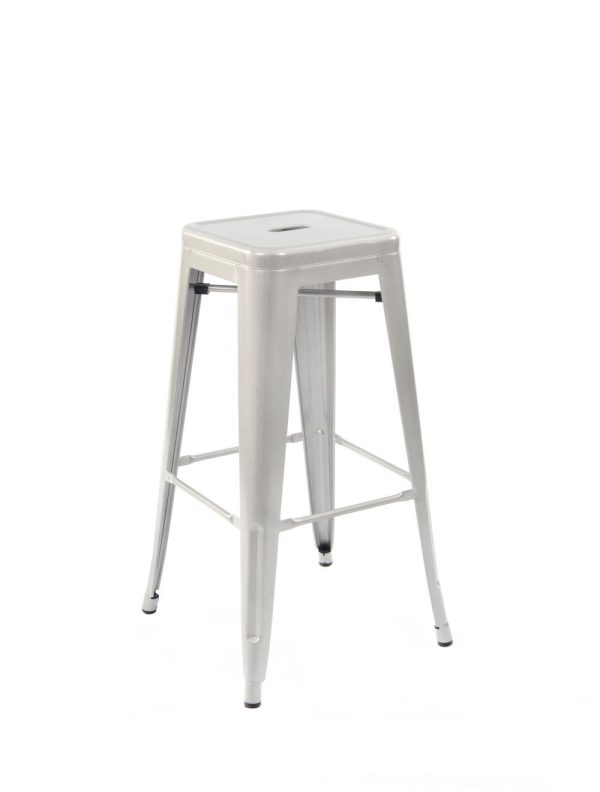 Lyone High Kitchen Bar Stool Grey | Bed Sava