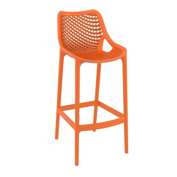 Spyro Bar Stool 75 Orange | Bed Sava