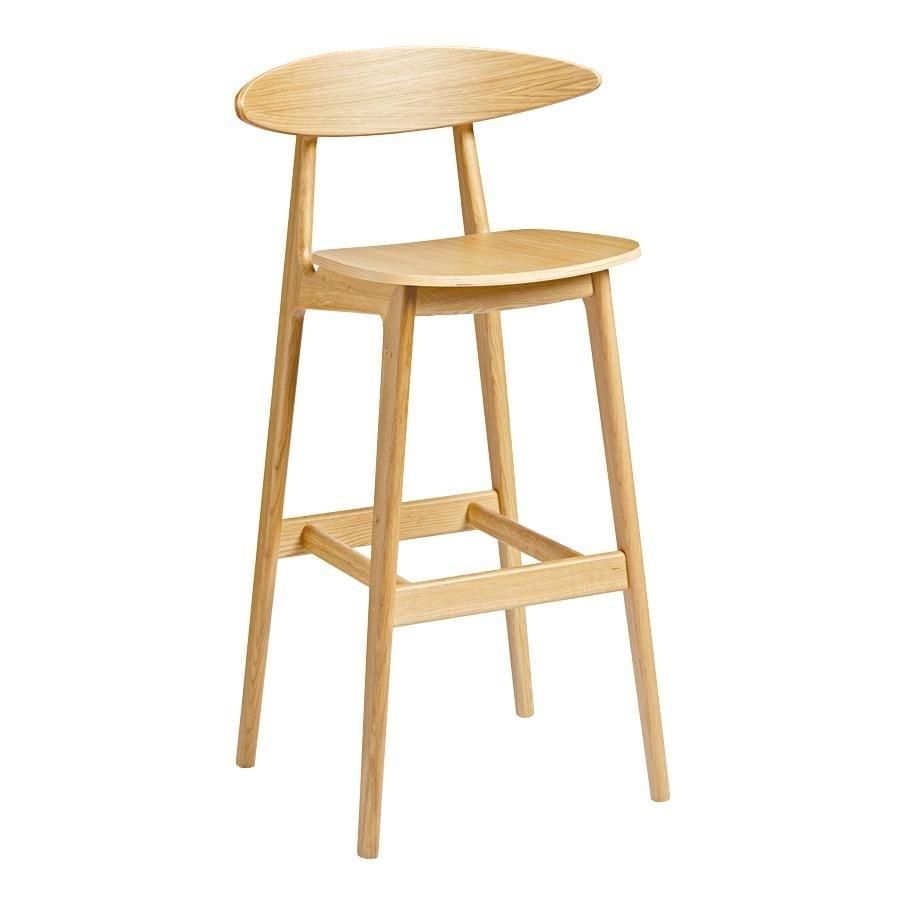 Cert Wooden Kitchen Breakfast Bar Stool