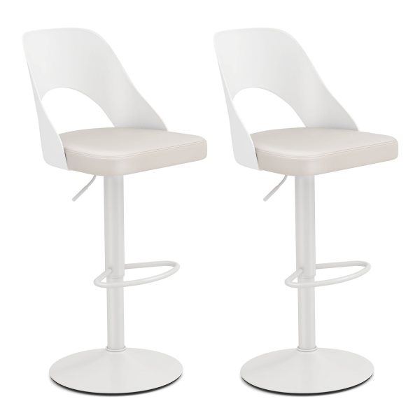 Bar Stools Set of 2 Ergonomic Counter Height Swivel Stools | Bed Sava