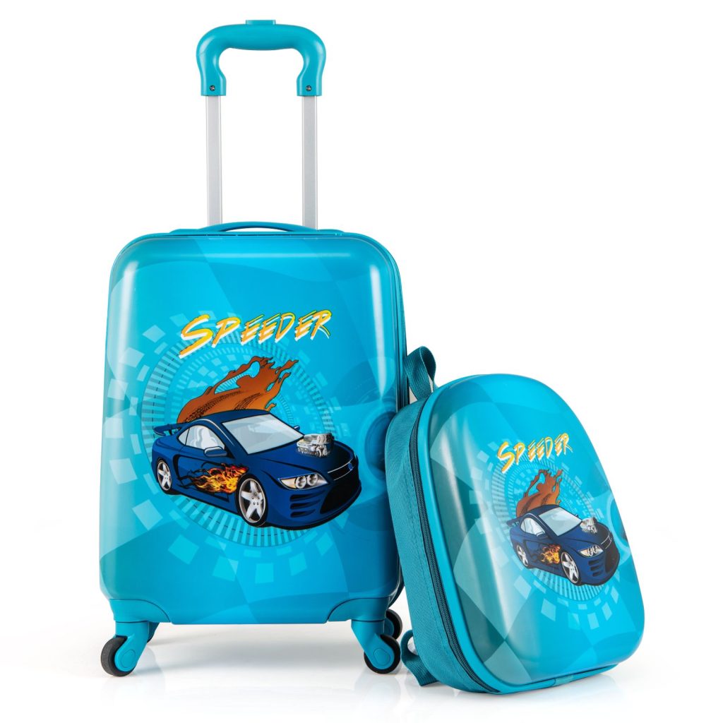 2 Pieces Kid Luggage Set 16” Carry-on Suitcase & 13” Backpack