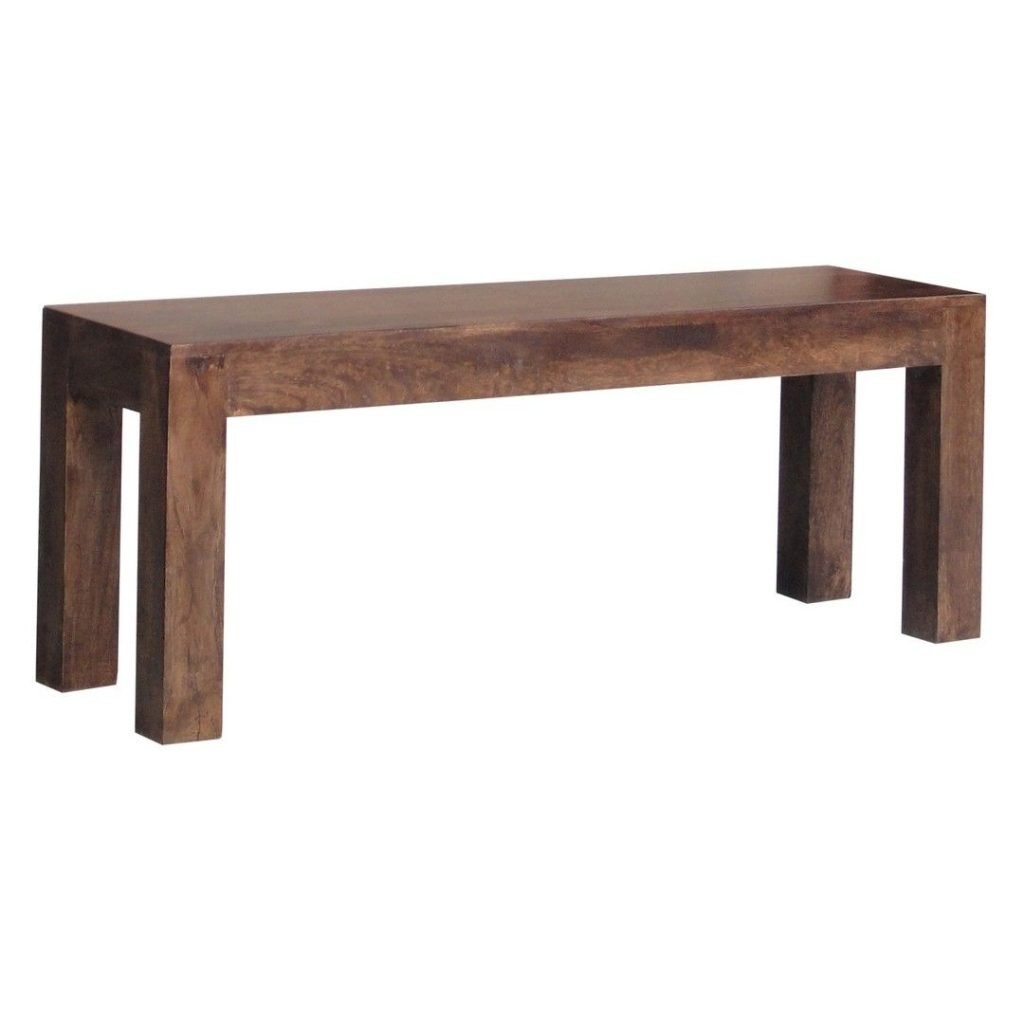 Bench Large - Mango Wood - L35 x W148 x H45 cm - Dark Finish
