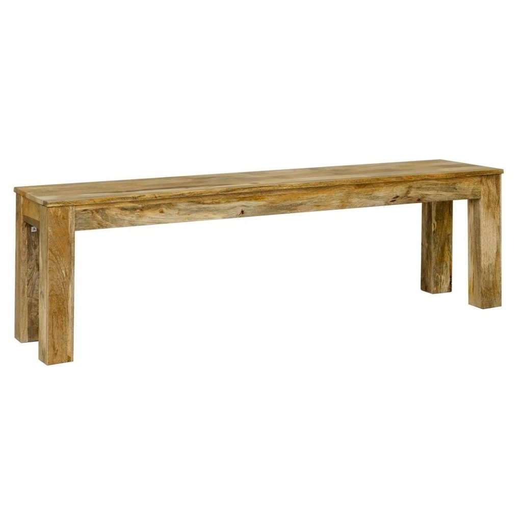 Bench Large - Mango Wood - L35 x W148 x H45 cm - Light Finish