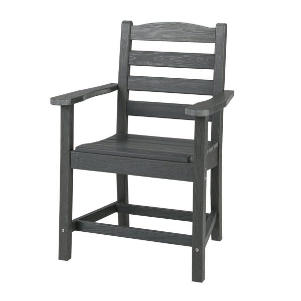 Patio Bistro Adirondack Armchair Outdoor Dining Chair With Footrest | Bed Sava