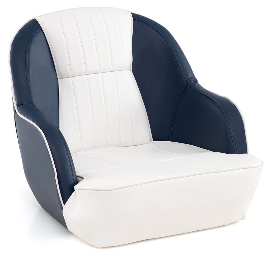 Captain Bucket Seat Pontoon Boat Chair with Thick Sponge Padding | Bed Sava