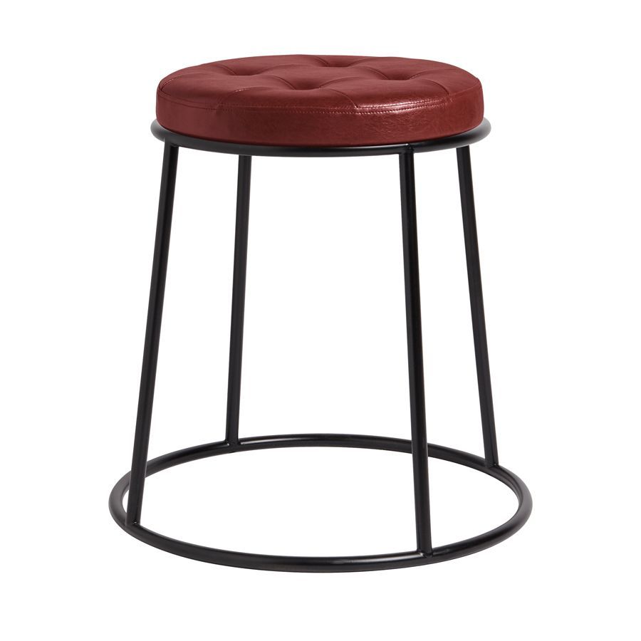 Ducat 45 - Black Metal Frame - Vintage Red Seat