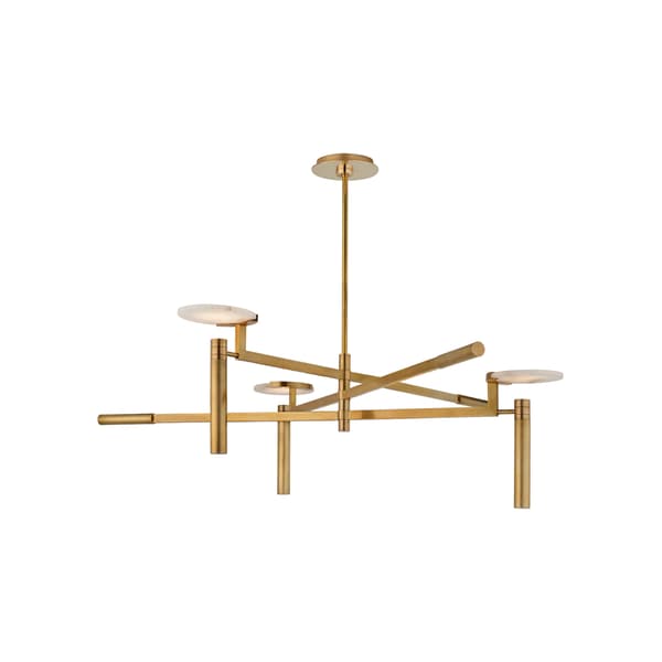 Melange Chandelier Brass, Antique-Burnished Brass - Andrew Martin