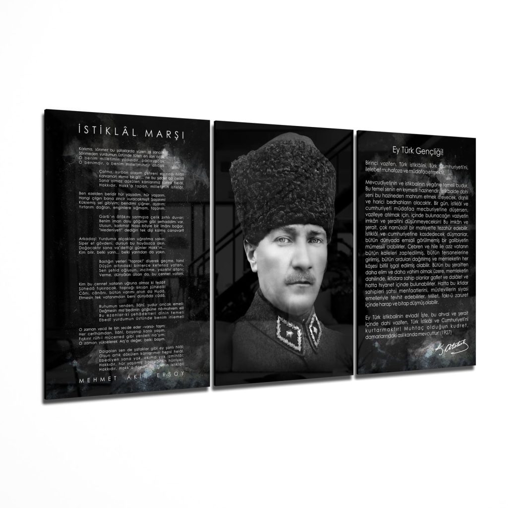 AtatÃ¼rk Mega Glass Wall Art
